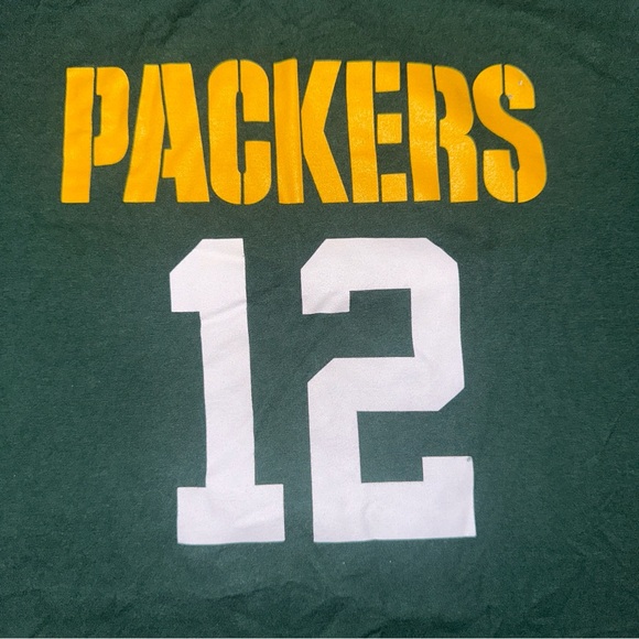 NFL Packers Green Rodgers #12 TShirt Size XL - Picture 3 of 9